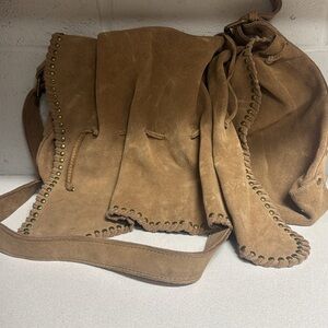Brown Suede Women's Bag